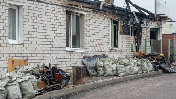 Professional Fire Damage Removal technician working in Folcroft, PA